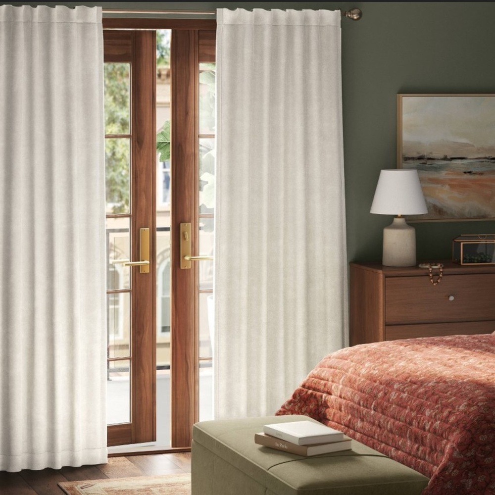 50”x108” 2PK Threshold blackout chenille curtain panel